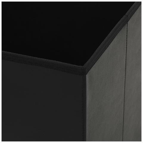 Sgabello Pieghevole In Similpelle 2 Pz 38x38x38 Cm Nero - Foto 9