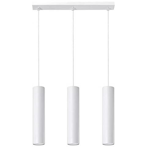 Lagos 3 - Lampadario In Acciaio, Colore: Bianco - Foto 1