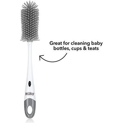 Biberon Nuby Spazzola Di Pulizia. 2 In 1 Bottiglia E Tettarella Spazzola Di Pulizia Con Ligiene Stand - Foto 2