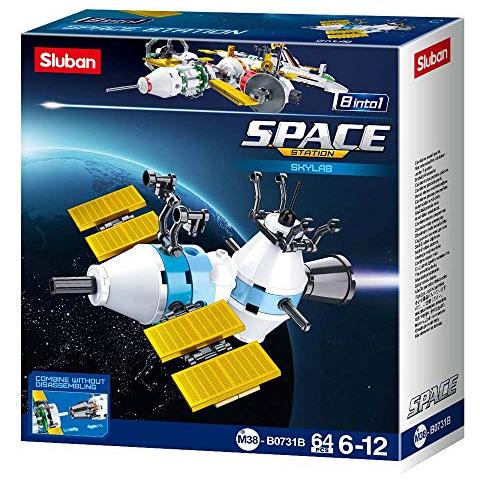 Sl07128 - Labor ""skylab"" (64 Pezzi) [ m38-b0731b] , Set Da Gioco, Mattoncini Per Costruzione Del Mondo, Con Personaggio Di Gioco, Aerospaziale - Foto 2