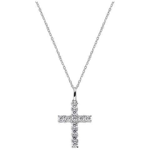 Collana Da Donna In Argento Amen Croce Crbb01 - Foto 1