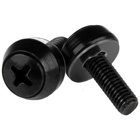 Viti per montaggio Server Rack - M5 x 12mm - confezione da 50, nero - Foto 1