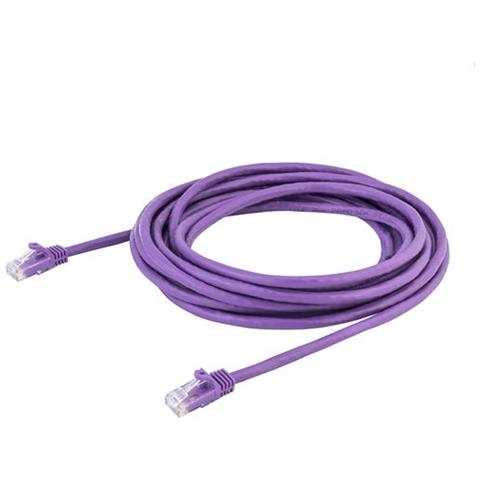 Cavo di Rete Viola da 5m Cat6 UTP Ethernet Gigabit RJ45 Antigroviglio - 5m - Foto 2