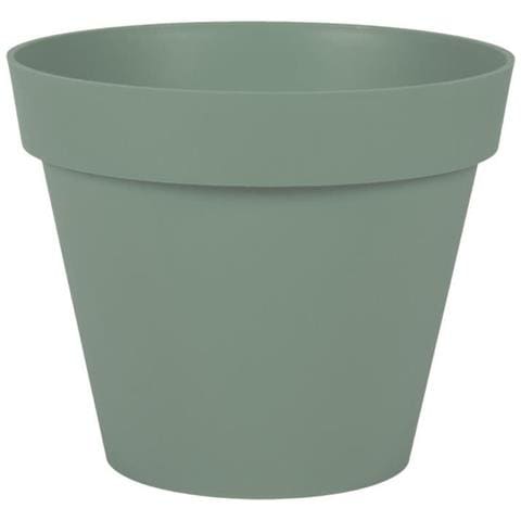 Vaso Da Fiori Tondo Tuscany - Ø 30 X H26 Cm - 10 L - Verde Alloro - Foto 1