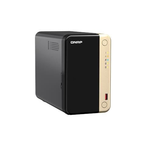 TS-264 NAS Tower Intel® Celeron® N5095 8 GB 0 TB QTS Nero, Oro - Foto 2