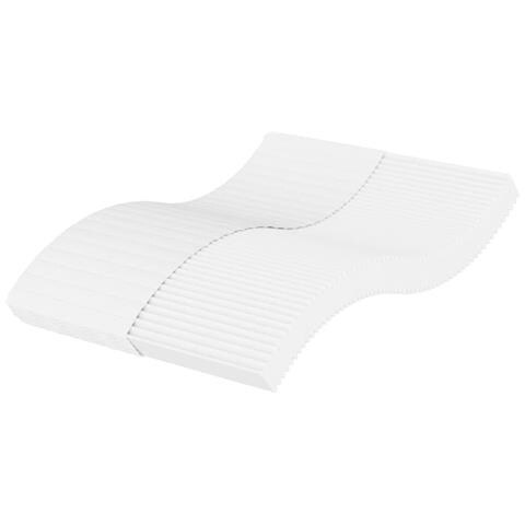 Materasso in Schiuma Bianco 140x190 cm Durezza H2 H3 - Foto 1