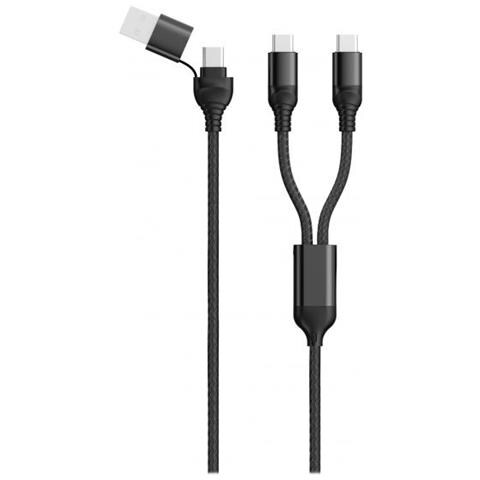 797367 Cavo Usb 1,2 M Usb A /usb C 2 X Usb C Nero - Foto 1