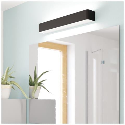 Applique Contemporanea Sania 5 Led Acciaio Nero E Bianco - Foto 1