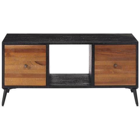 Tavolino Da Salotto 90x50x41cm Massello Teak Di Recupero - Foto 3