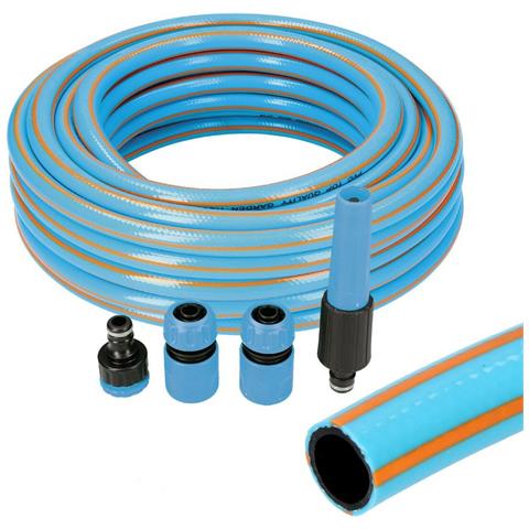 Set Di Tubi Flessibili Con Accessori Azzurro 5/8' 20 Mm X 25 M - Foto 1