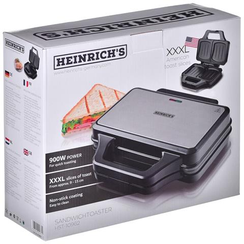 Piastra Grill Elettrica Hst 10962 Argentato 900 W - Foto 2