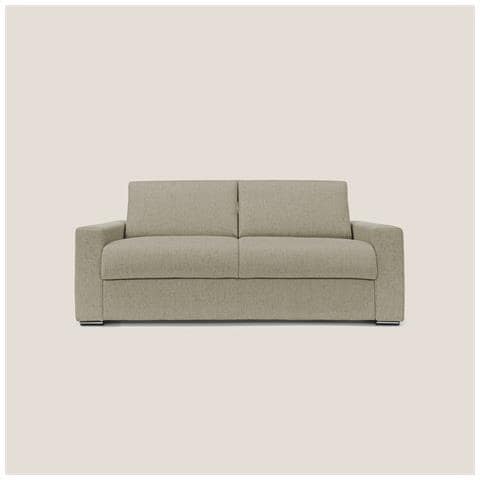 Nixon Divano letto matrimoniale con materasso 20 cm in tessuto impermeabile T03 200 cm (mat. 140x197) marrone - Foto 2