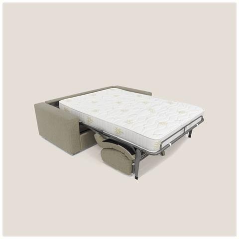 Nixon Divano letto matrimoniale con materasso 20 cm in tessuto impermeabile T03 200 cm (mat. 140x197) marrone - Foto 3