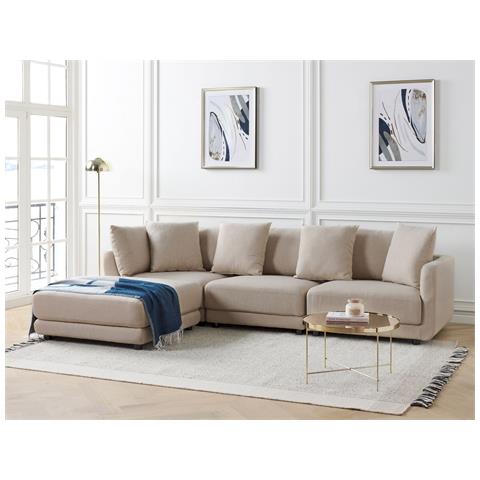 Divano 3 Posti Sigtuna Tessuto Beige - Foto 1