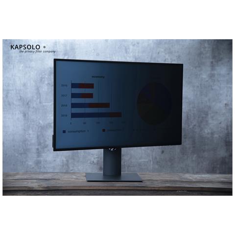 2-Way Filtro adesivo per schermo Plug in 51,05cm (20,1") Wide 16:10 - Foto 2