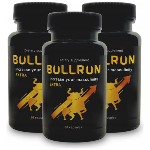 3x Bullrun 30 Supporto Naturale Per La Mascolinità - Foto 1
