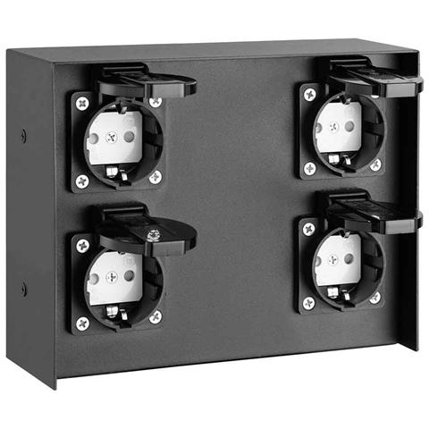 Colonna Elettrica Giardino Colonnina 4 Prese Shucko Impermeabili Terra Parete - Foto 1