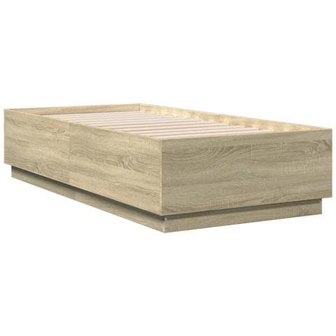 Giroletto Luci Led Rovere Sonoma 90x190 Cm In Legno Multistrato - Foto 3
