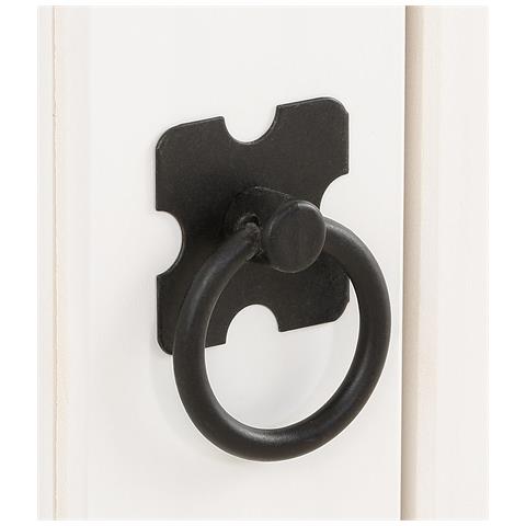 Mexico Credenza Bassa Con 2 Ante E 2 Vani A Giorno In Pino Bianco - Foto 6