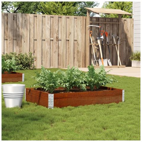 Poggiapiedi Da Giardino Marrone 120x80cm Legno Massello Di Pino - Foto 1