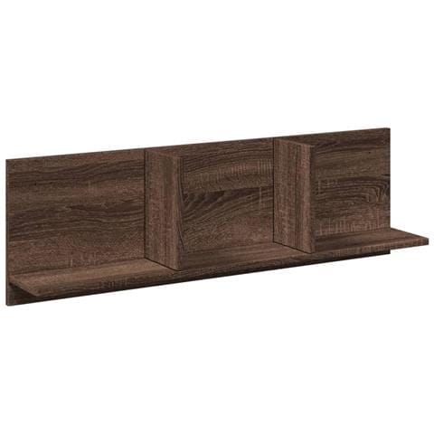 Mobile A Parete 100x16,5x30 Cm Rovere Marrone In Truciolato - Foto 2