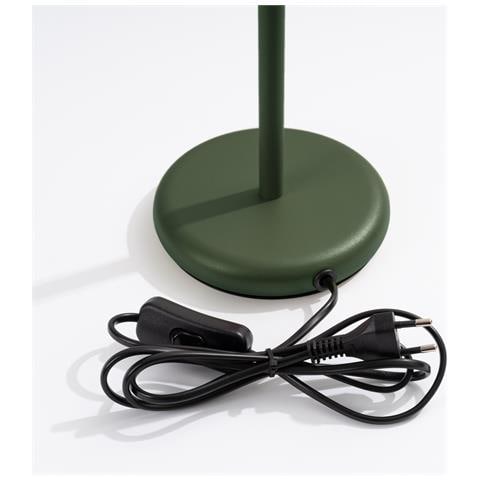 Lampada Da Tavolo Karbon Verde Oliva Sl. 1624 - Minimalista Lampada Da Scrivania Verde Oliva 43x14.5x19.5 Cm - Foto 8