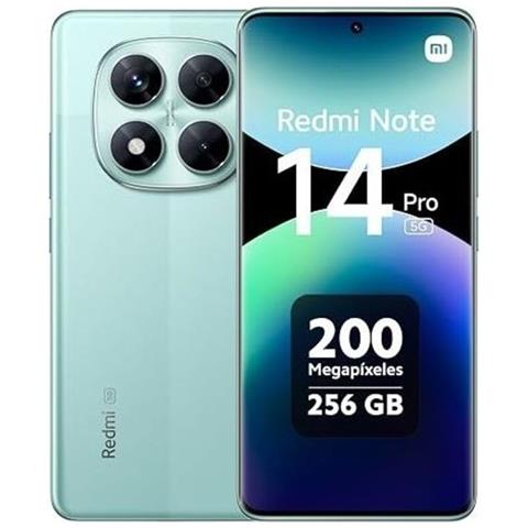 Redmi Note 14 Pro 5G 256GB 8GB Ram Display 6.67" Doppia SIM USB tipo-C 5110 mAh Coral Green - Foto 1