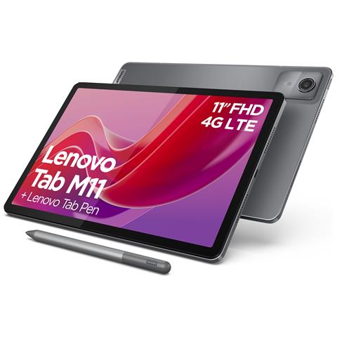 Tablet Tab M11 Grigio 11" Full HD Helio G88 RAM 4GB Memoria MicroSD (TransFlash) +Slot MicroSD 4G LTE / WiFi / Bluetooth 5.0 Fotocamera 8Mpx Android 13 - Europa - Foto 1