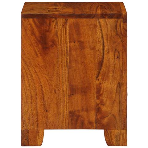 Comodino 35x35x45 Cm In Legno Massello Di Acacia - Foto 3