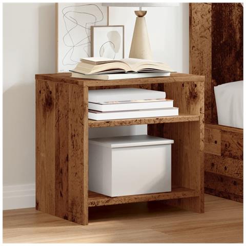 Comodini Legno Antico 2 Pz 40x30x40 Cm In Legno Multistrato - Foto 1