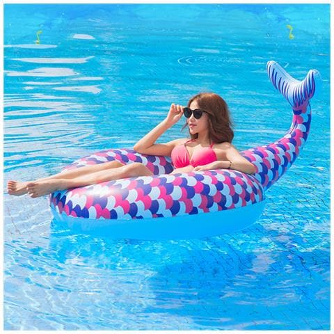 Dam  Galleggiante A Coda Di Sirena. 170x120 Cm. 170x40x120cm. Colore Fucsia - Foto 2