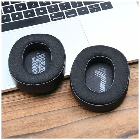 Cuscinetti Auricolari Premium In Pelle Nera E Mesh Per Jbl Live500btnc - Foto 2