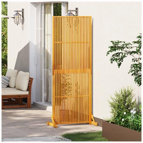 Schermo Privacy  per Interni/Esterni 200 cm in Legno Massello di Acacia - Foto 2