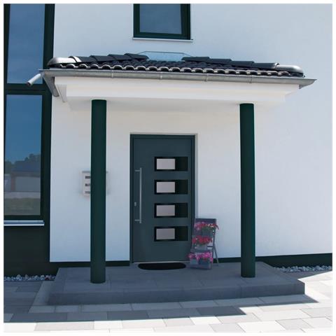 Porta Ingresso Antracite 100x210 cm in Alluminio e PVC - Foto 2