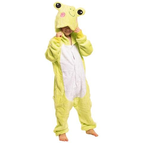 Pigiama Per Bambini Kigurumi Onesie Costume Rana Verde 115-125 Cm - Foto 2
