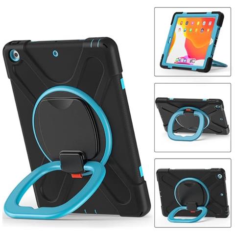 Custodia Per Ipad 9/8/7 10.2” Con Supporto E Tracolla Nera - Foto 2