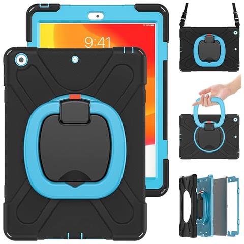 Custodia Per Ipad 9/8/7 10.2” Con Supporto E Tracolla Nera - Foto 1