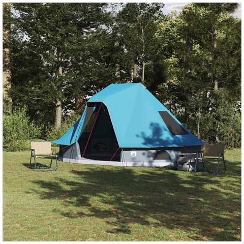 Tenda Tipi Familiare con tetto Blu 466 x 310 x 240 cm - Foto 2