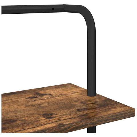 Libreria Rovere fumo 60 x 24 x 168 cm Legno multistrato - Foto 9