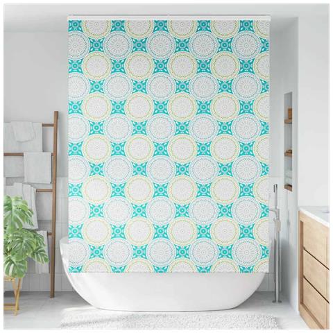 Tenda a Rullo Doccia Cassonetto 160x240 cm Larghezza Tessuto - Foto 2