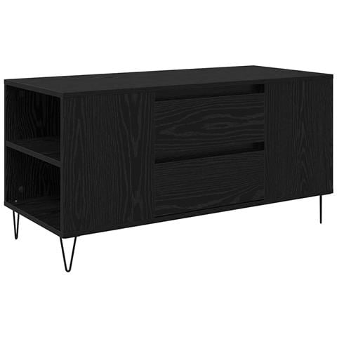 Tavolino da salotto con cassetto Rovere Nero 102 x 44,5 x 50 cm - Foto 1