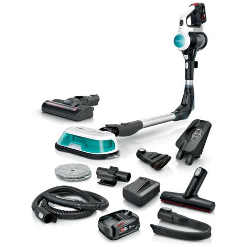 BSS712XHYG scopa elettrica Aspirapolvere a bastone 2 in 1 Batteria Secco HEPA Senza sacchetto 0,3 L Colore acqua, Nero, Argento, Bianco 2,5 Ah - Foto 1