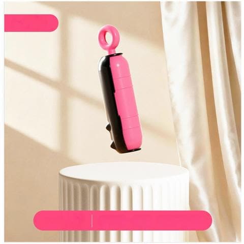 Rullo Levapelucchi Lavabile 2-in-1: Rimozione Peli Animali Riutilizzabile & Pulizia Vestiti Black + Pink - Foto 2