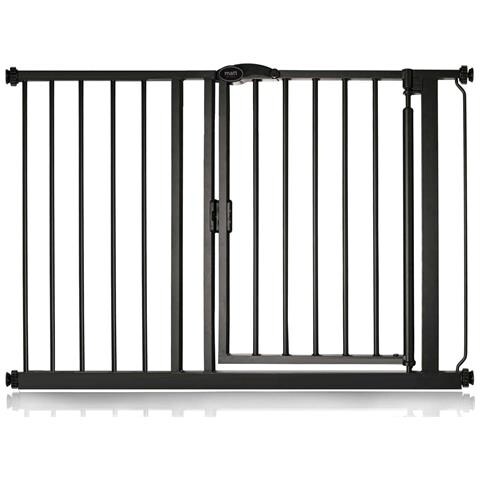 Bettacare Cancelletto Per Animali Con Chiusura Automatica, 111cm - 118cm, Nero Opaco - Foto 1