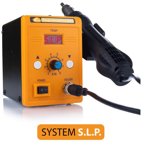 Stazione Saldante Hot-air 858d - Set Completo Con Saldatrice, Saldatore, Flussante, Ugelli E Reti | 700w, 100-500°c | Per Elettronica E Plastica - Foto 2