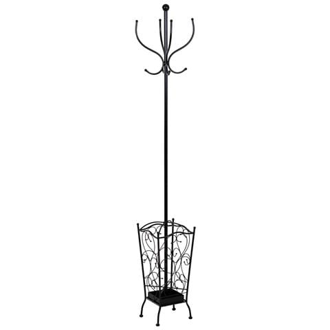 Appendiabiti In Metallo Con 4 Ganci 35x35x181h Cm. - Foto 1