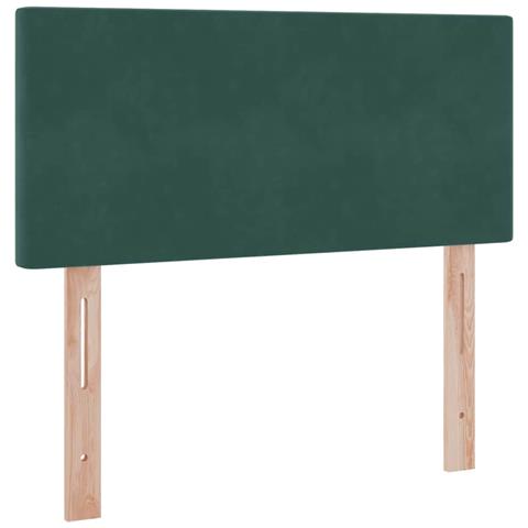 Letto con Contenitore Verde Scuro 100 x 200 cm Velluto - Foto 9