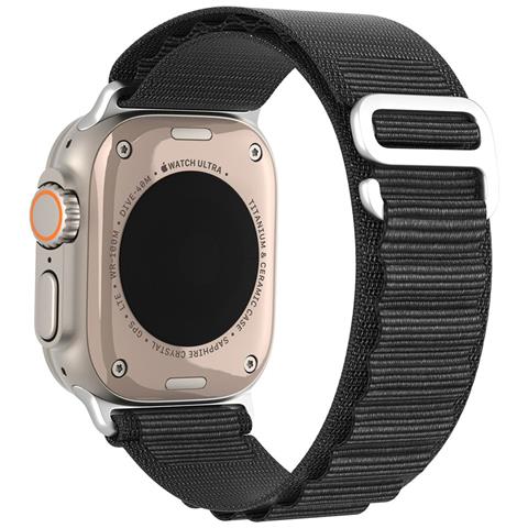 Cinturino Orologio per Apple Watch - Poliestere, Nero - Foto 1