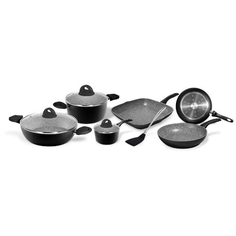 Batteria 10 pezzi Stone in Black - Foto 3