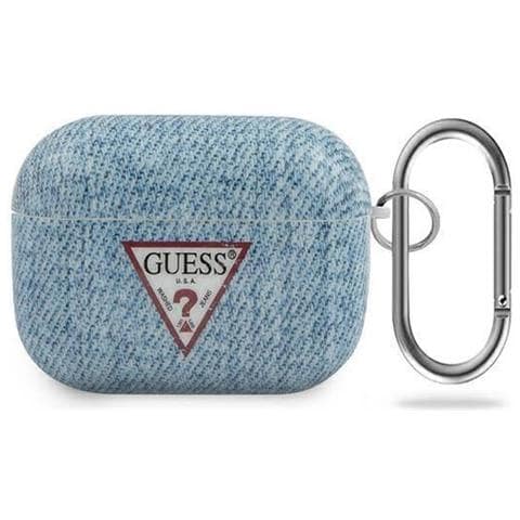 Guess Guacaptpujullb Airpods Pro Cover Blu /azzurro Collezione Jeans - Foto 1